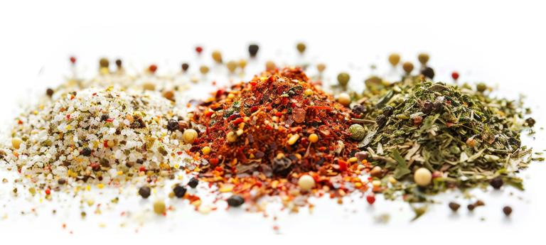 Banner_three different mixtures of ingredients and spices, one close to the other.